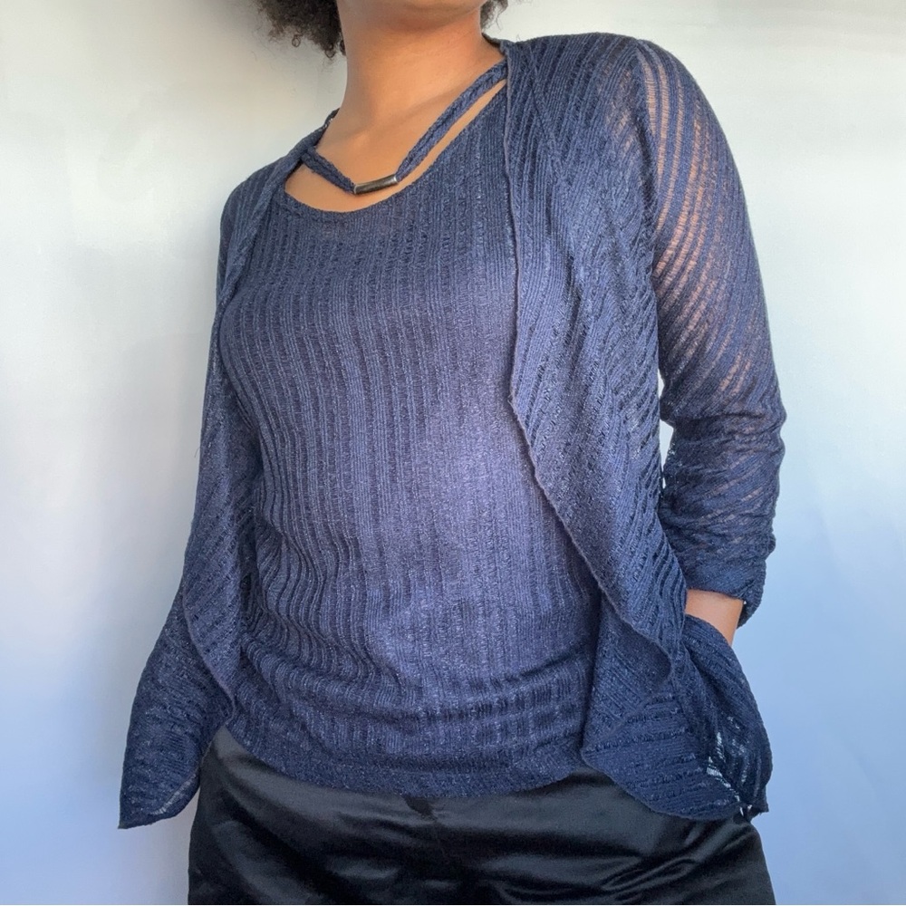 Vintage navy top set